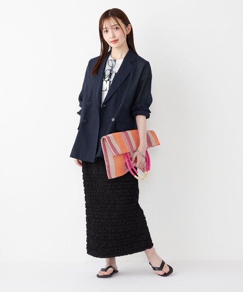 SHIPS Colors(シップス カラーズ)の「SHIPS Colors:マルチ ストライプ トート(トートバッグ・レディース・ピンク/グリーン・ONE SIZE)」の21枚目の写真