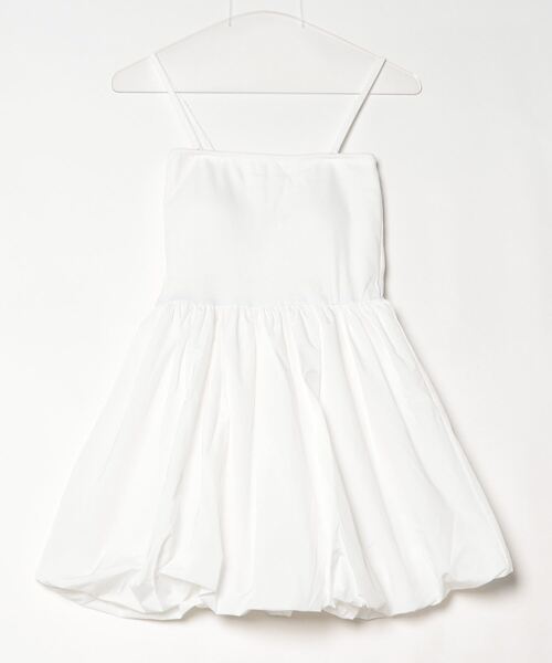 Per sist ence(パーシエンス)の「カップ付き2WAYバルーンミニワンピ/チュニック/キャミソール(ワンピース・レディース・ブラック/オフホワイト・ONE SIZE)」の22枚目の写真