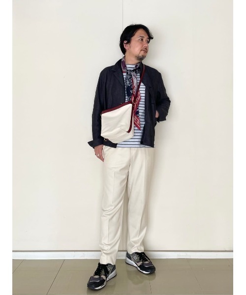 Felisi（フェリージ）の「Felisi（フェリージ） ミニショルダーバッグ 24/37/LD+A（ショルダーバッグ・メンズ・ボルドー/モスグリーン/アイボリー・FREE）」の5枚目の写真