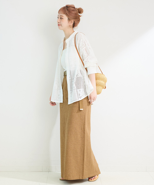 B.C STOCK(ベーセーストック)の「《追加》手洗い可 / レースシャツ(シャツ/ブラウス・レディース・ブラック/ホワイト・FREE)」の16枚目の写真