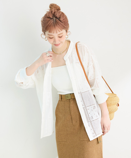 B.C STOCK(ベーセーストック)の「《追加》手洗い可 / レースシャツ(シャツ/ブラウス・レディース・ブラック/ホワイト・FREE)」の20枚目の写真