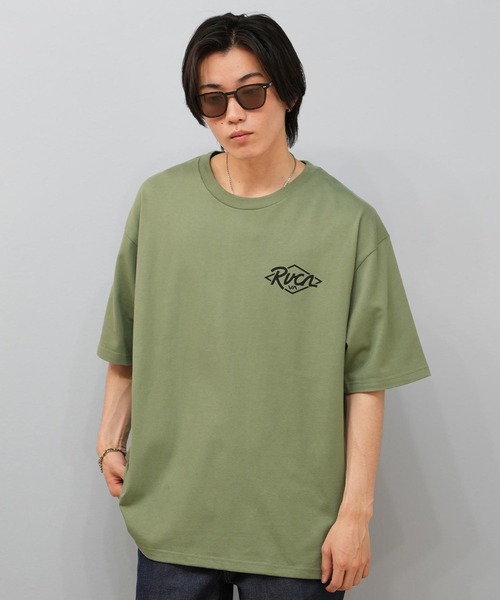 RVCA(ルーカ)の「RVCA/ルーカ 半袖Tシャツ バックプリント ビックシルエット BF04A-201(Tシャツ/カットソー・メンズ・ブラック/カーキ/ホワイト・L/M/S)」の17枚目の写真