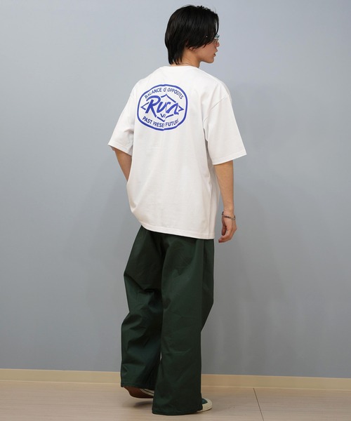 RVCA(ルーカ)の「RVCA/ルーカ 半袖Tシャツ バックプリント ビックシルエット BF04A-201(Tシャツ/カットソー・メンズ・ブラック/カーキ/ホワイト・L/M/S)」の9枚目の写真