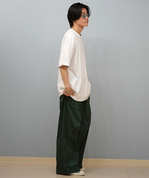RVCA(ルーカ)の「RVCA/ルーカ 半袖Tシャツ バックプリント ビックシルエット BF04A-201(Tシャツ/カットソー・メンズ・ブラック/カーキ/ホワイト・L/M/S)」の10枚目の写真