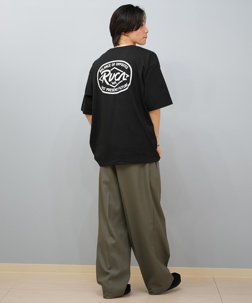 RVCA(ルーカ)の「RVCA/ルーカ 半袖Tシャツ バックプリント ビックシルエット BF04A-201(Tシャツ/カットソー・メンズ・ブラック/カーキ/ホワイト・L/M/S)」の15枚目の写真