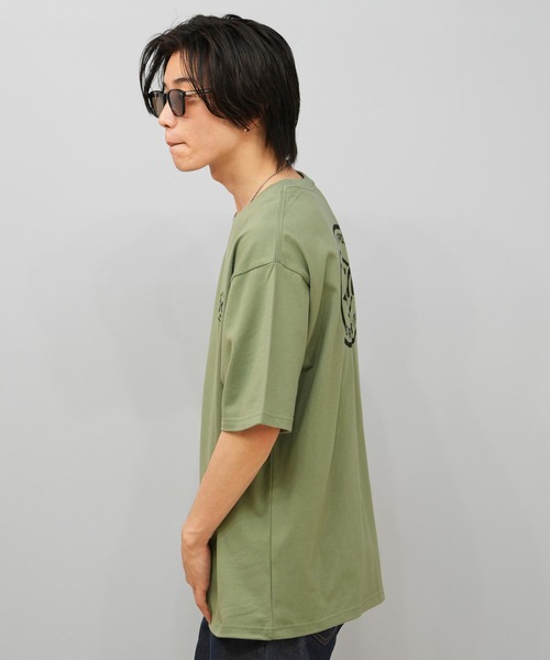 RVCA(ルーカ)の「RVCA/ルーカ 半袖Tシャツ バックプリント ビックシルエット BF04A-201(Tシャツ/カットソー・メンズ・ブラック/カーキ/ホワイト・L/M/S)」の18枚目の写真