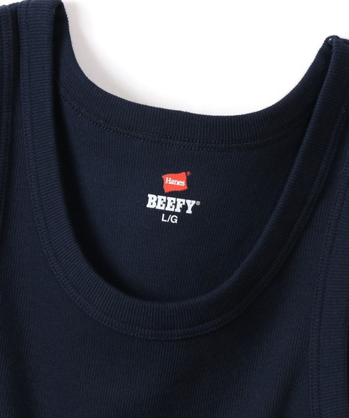 Hanes/ヘインズ RIB TANK TOP BEEFY-T リブタンクトップ（タンクトップ