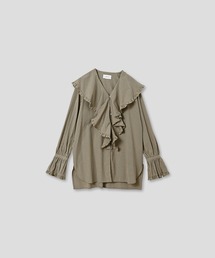 WHYTO.（ホワイト）の「「WHYTO. / ホワイト」チェックフリルブラウス（シャツ/ブラウス）」