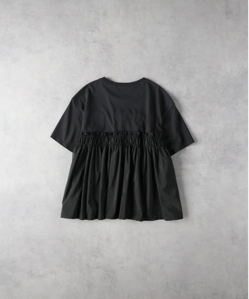 Right-on(ライトオン)の「【HONEYSUCKLE ROSE】接触冷感フロントフリルT(その他トップス・レディース・ダークグレー/オフホワイト・M/L)」の6枚目の写真
