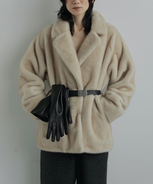 anuke Eco Minkfur Jacket 36 ANUKE | Eco Minkfur Jacket - Buyee, an