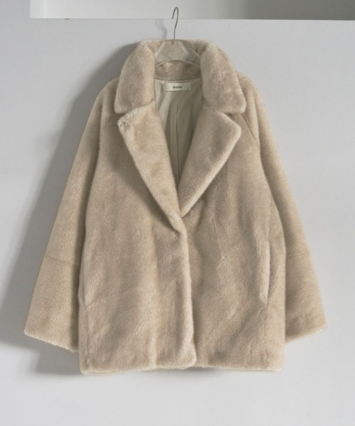 anuke（アンヌーク）の「anuke Eco Minkfur Jacket エコミンクファー