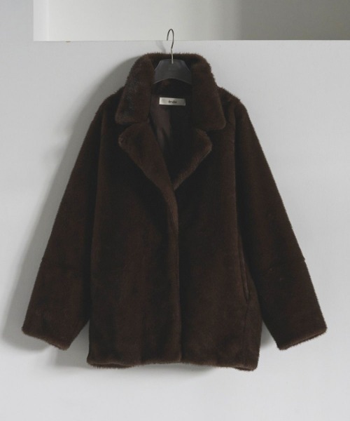 anuke（アンヌーク）の「anuke Eco Minkfur Jacket エコミンクファー