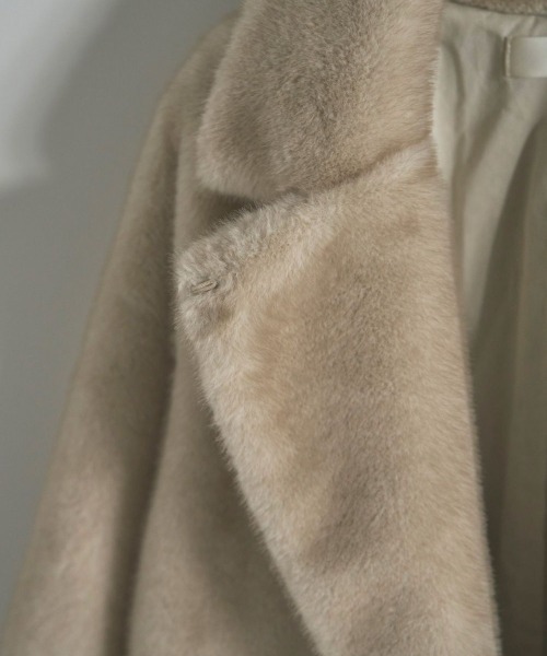anuke（アンヌーク）の「anuke Eco Minkfur Jacket エコミンクファー