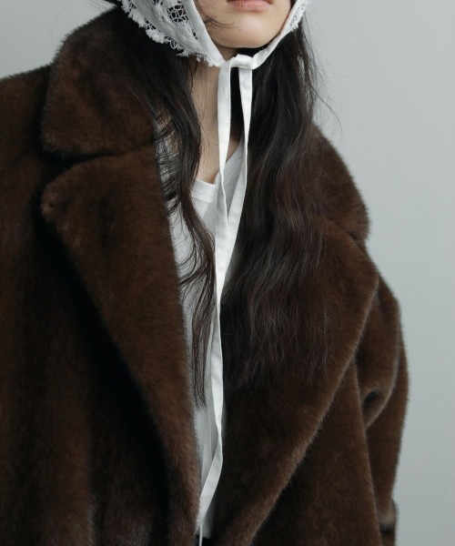 anuke（アンヌーク）の「anuke Eco Minkfur Jacket エコミンクファー