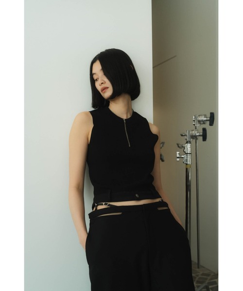 Knuth Marf half zip knit tank tops 新品タグ付 half zip knit tank tops（タンクトップ）｜Knuth Marf