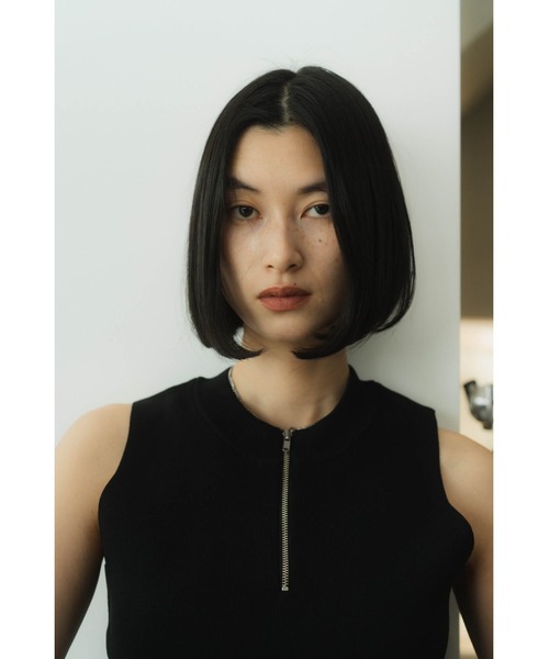 half zip knit tank tops/2color | KNUTH MARF