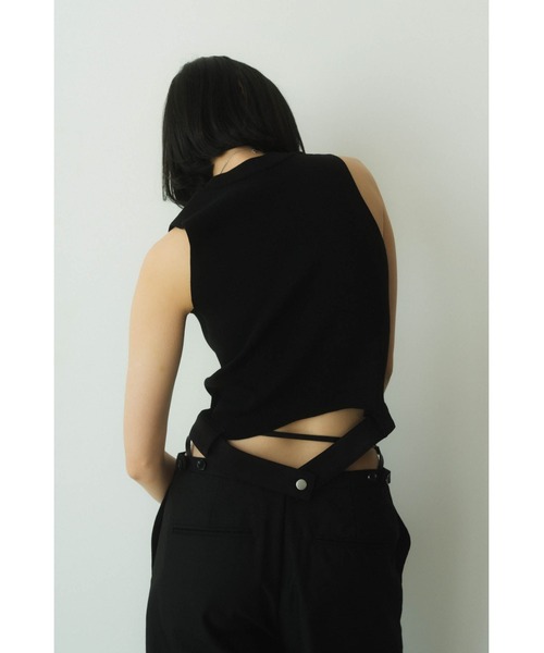 half zip knit tank tops（タンクトップ）｜Knuth Marf