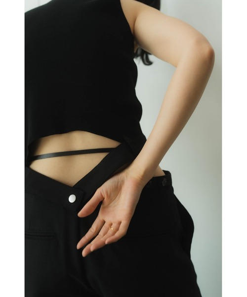 half zip knit tank tops（タンクトップ）｜Knuth Marf