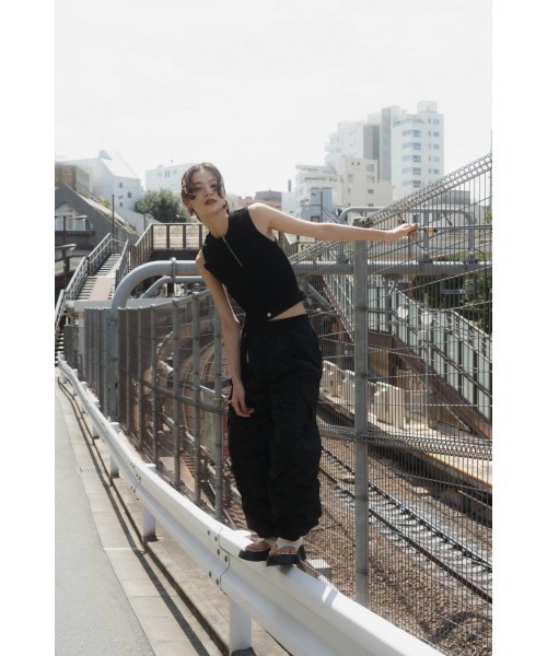 Knuth Marf（クヌースマーフ）の「half zip knit tank tops（タンクトップ・レディース・ブラック・FREE）」の7枚目の写真