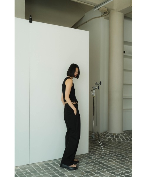 トップス knp. half zip knit tank tops（タンクトップ）｜Knuth Marf