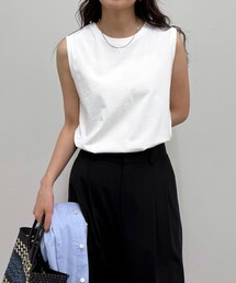 fredy emue | シルケットノースリーブインナー(タンクトップ)