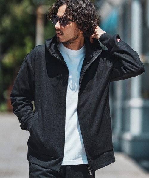 mpa3833- Soft Drape Zip Up Parka ジップパーカー（パーカー