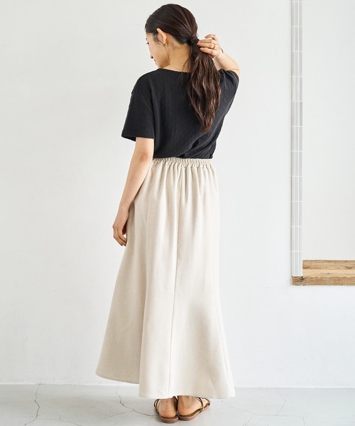 リネンロングマーメイドスカート  M Loungedress スカート リネンマーメイドスカート : ZOZOTOWN