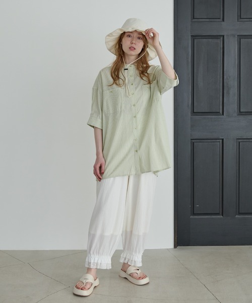 Crisp(クリスプ)の「フリルレースドロワーズパンツ(その他パンツ・レディース・ホワイト/ブラック・FREE)」の5枚目の写真