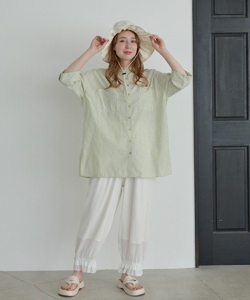 Crisp(クリスプ)の「フリルレースドロワーズパンツ(その他パンツ・レディース・ホワイト/ブラック・FREE)」の6枚目の写真