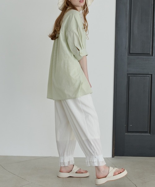 Crisp(クリスプ)の「フリルレースドロワーズパンツ(その他パンツ・レディース・ホワイト/ブラック・FREE)」の7枚目の写真