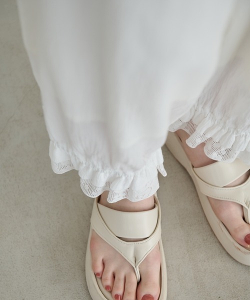 Crisp(クリスプ)の「フリルレースドロワーズパンツ(その他パンツ・レディース・ホワイト/ブラック・FREE)」の10枚目の写真