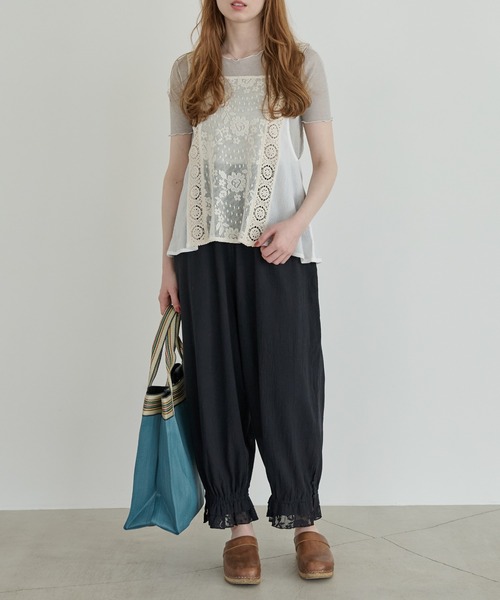 Crisp(クリスプ)の「フリルレースドロワーズパンツ(その他パンツ・レディース・ホワイト/ブラック・FREE)」の19枚目の写真