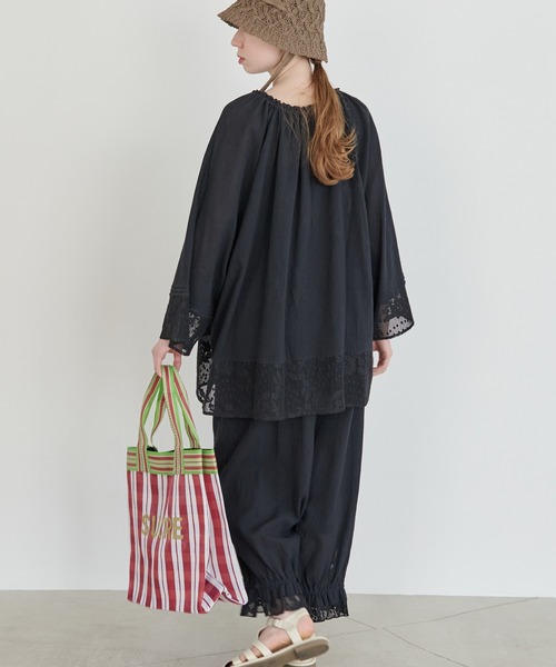 white VINTAGE(ヴィンテージ) フリル　レースパンツ　ドロワーズ Vintage drawers レース付き lace with pants パンツ