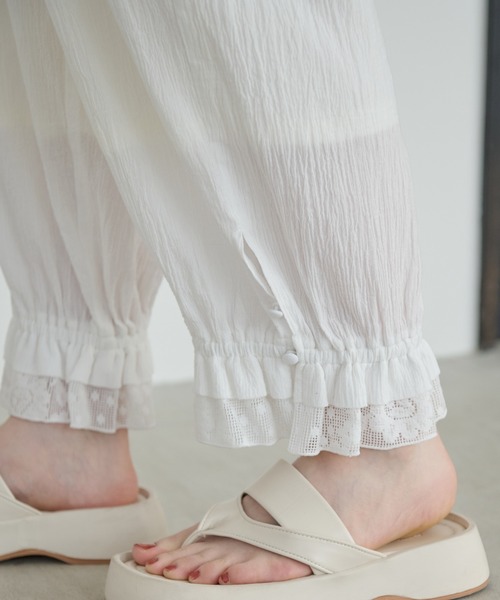 Vintage フリル　レースパンツ　ドロワーズ フリルレースドロワーズパンツ（その他パンツ）｜Crisp（クリスプ）の