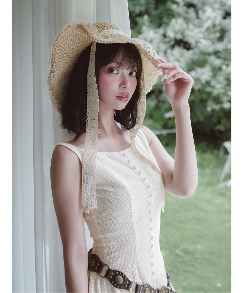 Darich コットンレースミニワンピース コットンレースミニワンピース（ワンピース）｜Darich