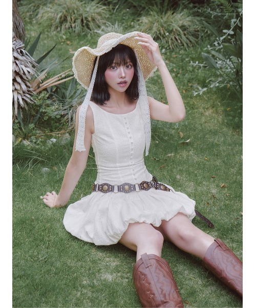 コットンレースミニワンピース（ワンピース）｜Darich（ダーリッチ）の