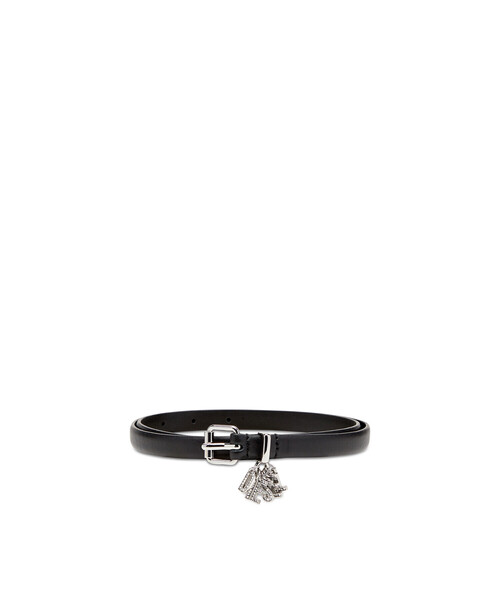 DIESEL>>ディーゼル B-チャームループ ダブルベルト ウィメンズ レザーベルト DIESEL LOGO B-CHARM-LOOP(ベルト