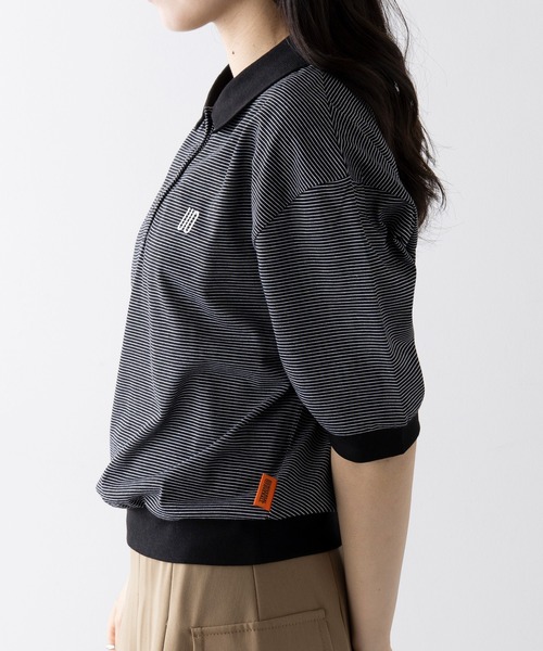 セール】【UNIVERSAL OVERALL】BORDER POLO TEE U2522251（T