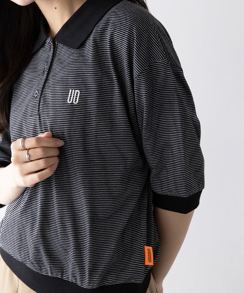 セール】【UNIVERSAL OVERALL】BORDER POLO TEE U2522251（T