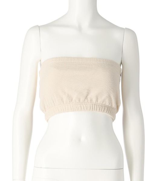 anap mimpi（アナップミンピ）の「フクレジャガード カップ付き ベアトップ（チューブトップ・レディース・グレー系その他/アイボリー/ブラック・FREE）」の6枚目の写真