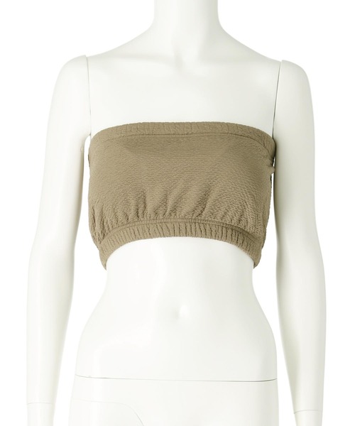 anap mimpi（アナップミンピ）の「フクレジャガード カップ付き ベアトップ（チューブトップ・レディース・グレー系その他/アイボリー/ブラック・FREE）」の4枚目の写真