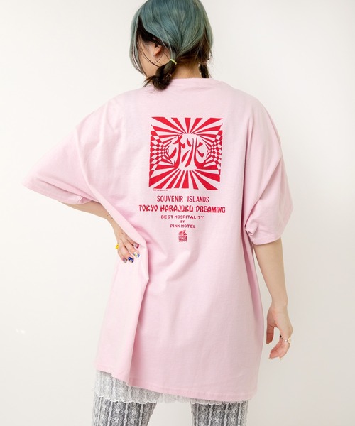 RNA(アールエヌエー)の「M2516 PINKMOTEL 東京メモリーT(Tシャツ/カットソー・レディース・ホワイト/ピンク・MEDIUM)」の2枚目の写真