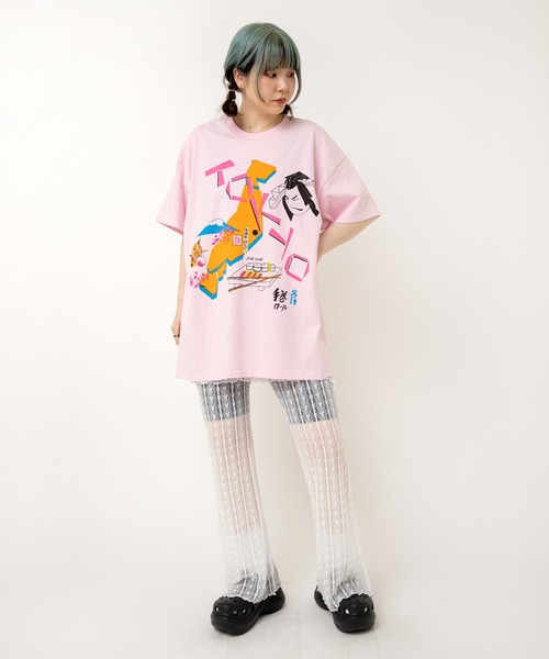 RNA(アールエヌエー)の「M2516 PINKMOTEL 東京メモリーT(Tシャツ/カットソー・レディース・ホワイト/ピンク・MEDIUM)」の12枚目の写真