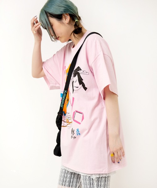 RNA(アールエヌエー)の「M2516 PINKMOTEL 東京メモリーT(Tシャツ/カットソー・レディース・ホワイト/ピンク・MEDIUM)」の9枚目の写真