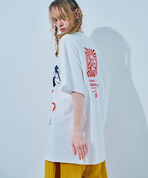RNA(アールエヌエー)の「M2516 PINKMOTEL 東京メモリーT(Tシャツ/カットソー・レディース・ホワイト/ピンク・MEDIUM)」の3枚目の写真