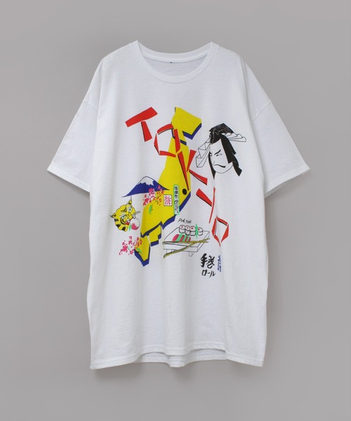 RNA(アールエヌエー)の「M2516 PINKMOTEL 東京メモリーT(Tシャツ/カットソー・レディース・ホワイト/ピンク・MEDIUM)」の6枚目の写真