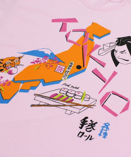 RNA(アールエヌエー)の「M2516 PINKMOTEL 東京メモリーT(Tシャツ/カットソー・レディース・ホワイト/ピンク・MEDIUM)」の21枚目の写真