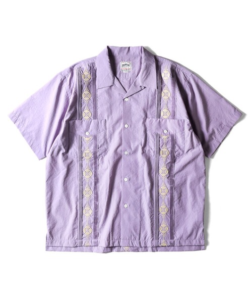 70s〜ボタニカル柄 キューバシャツ バティック ハンドメイド vintage 70s〜ボタニカル柄 キューバシャツ バティック ハンドメイド