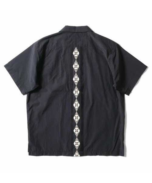 HOUSTON ヒューストン BOTANICAL EMB CUBA SHIRT ボタニカル