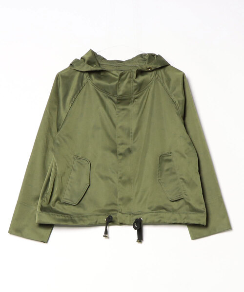 断捨離sale❣️BEIGE. カーキ ノーカラージャケット　2サイズ CINDY / ダブルカラージャケット （ノーカラージャケット